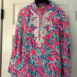 Lobster Patterned Quarterzip